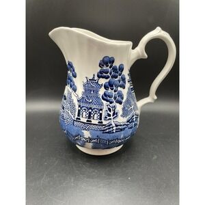 Vintage Royal Wessex China Made In England Creamer Blue and White Blue Willow